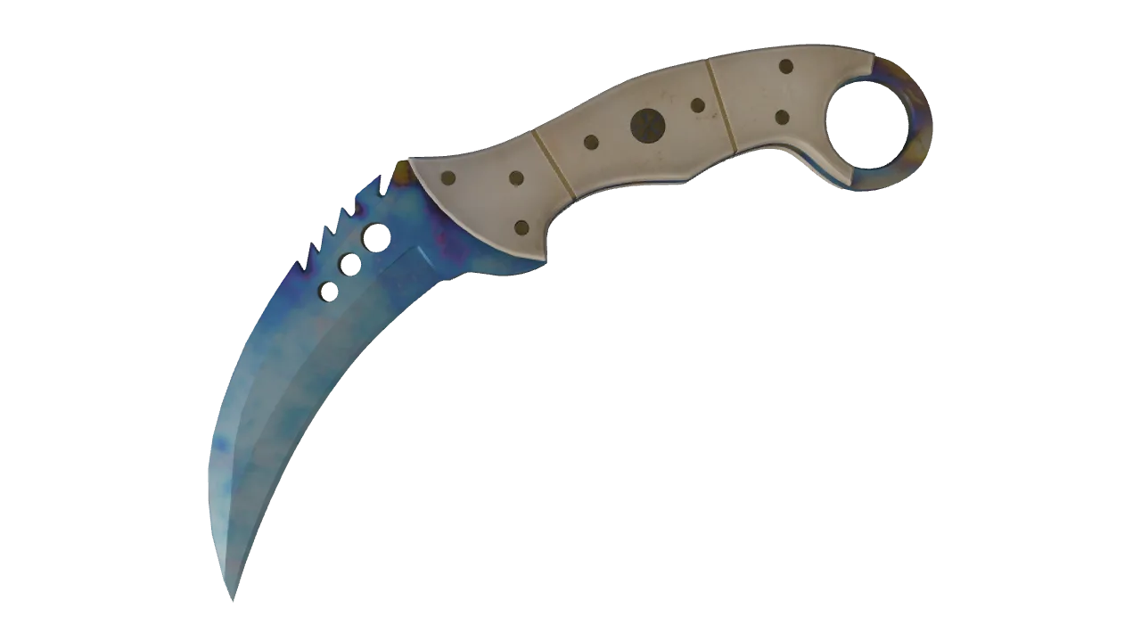 Talon Knife | Case Hardened seed #10, front