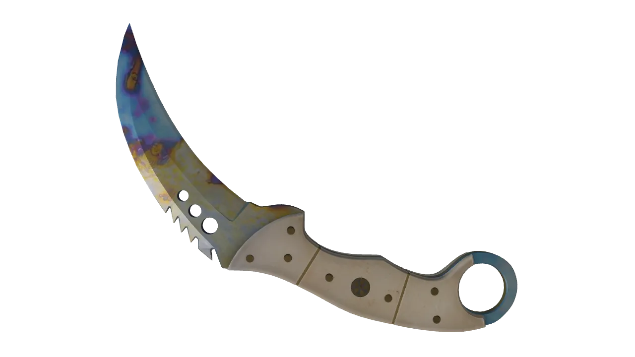 Talon Knife | Case Hardened seed #111, back