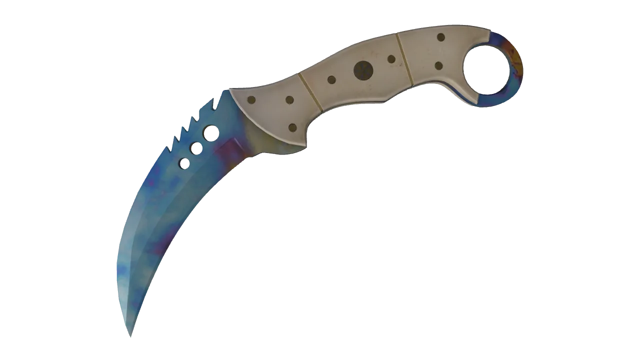 Talon Knife | Case Hardened seed #114, front