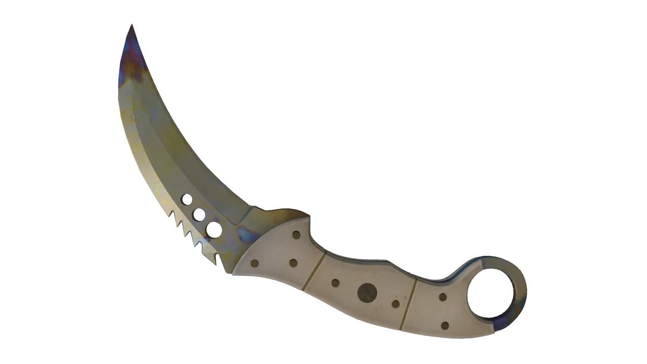 Talon Knife | Case Hardened seed #115, back