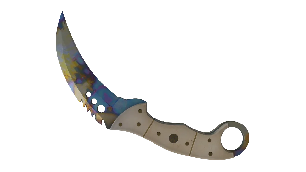 Talon Knife | Case Hardened seed #116, back