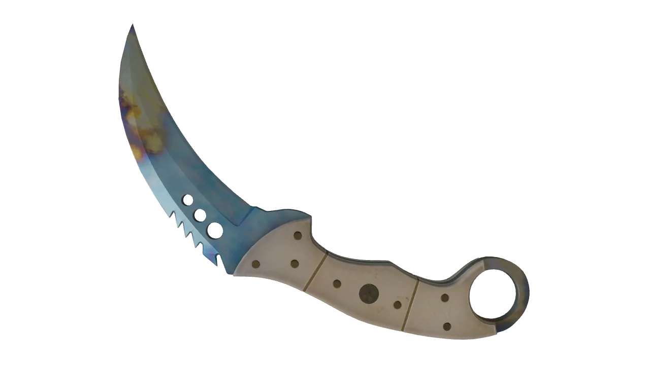 Talon Knife | Case Hardened seed #130, back