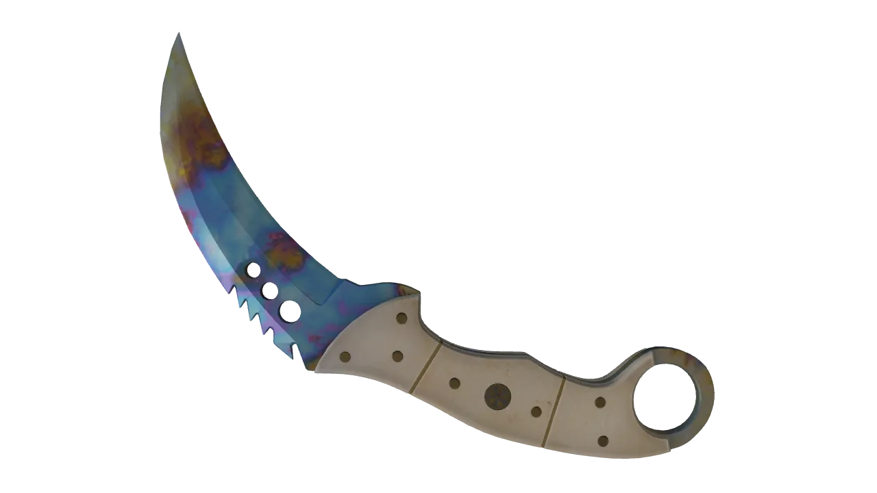 Talon Knife | Case Hardened seed #138, back