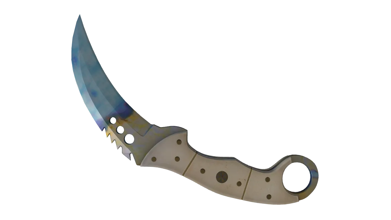 Talon Knife | Case Hardened seed #168, back