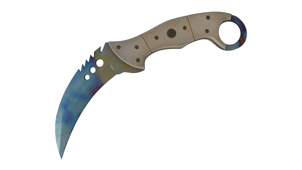 Talon Knife | Case Hardened seed #18, front