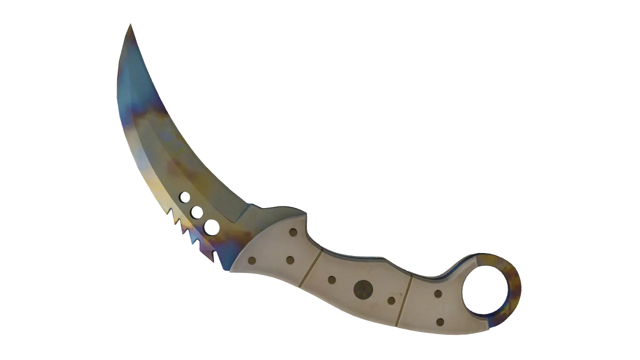 Talon Knife | Case Hardened seed #180, back