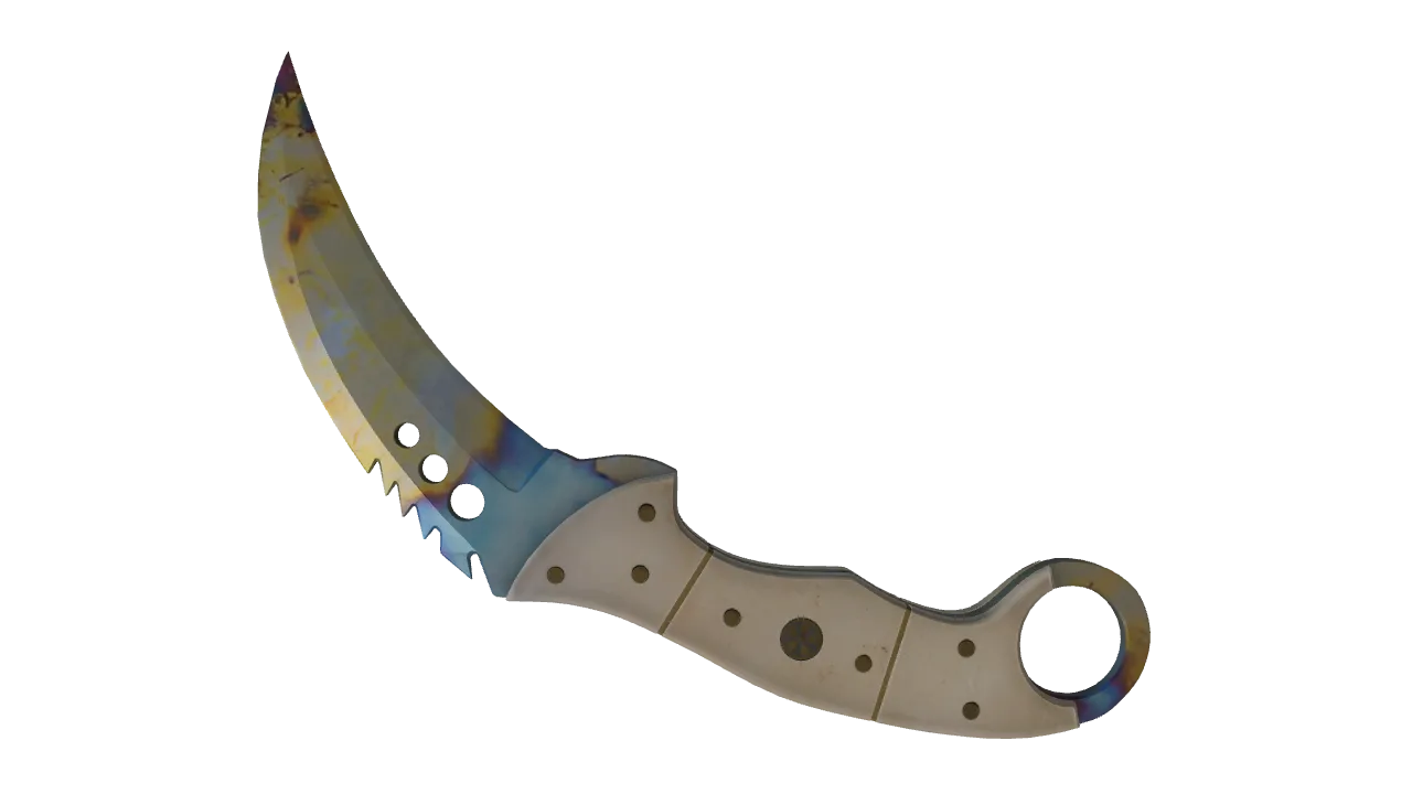 Talon Knife | Case Hardened seed #185, back