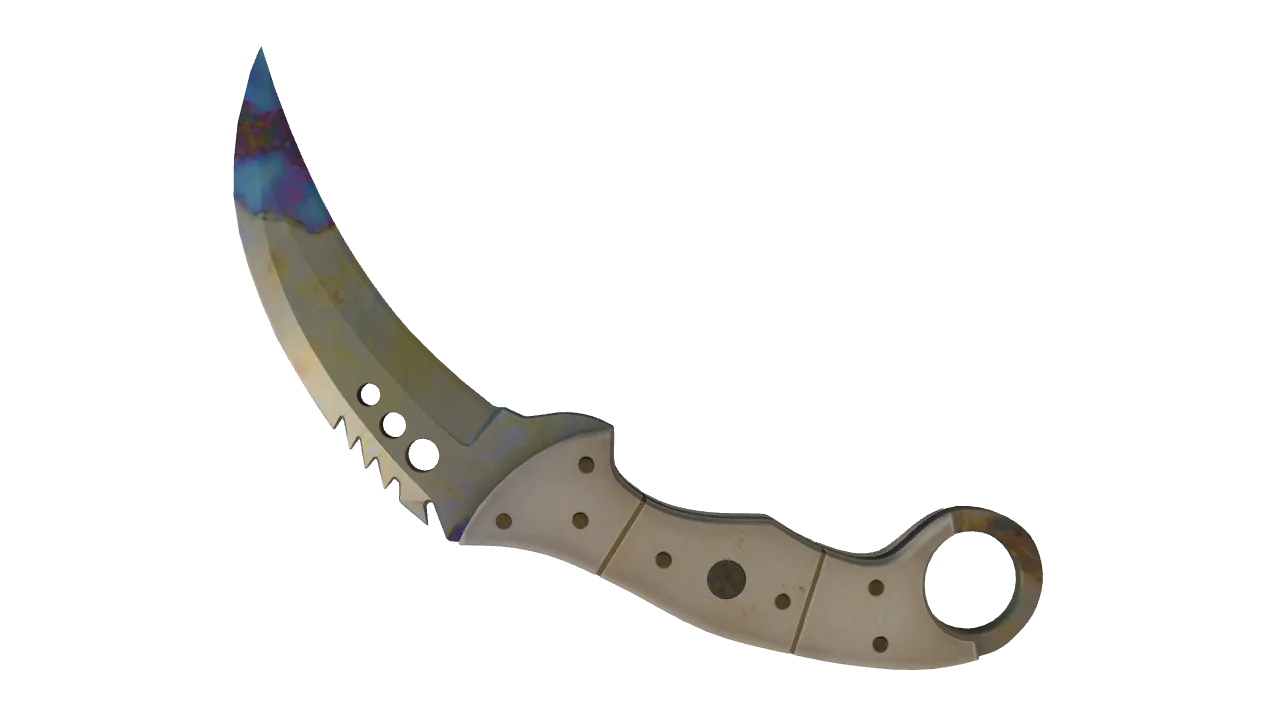 Talon Knife | Case Hardened seed #186, back