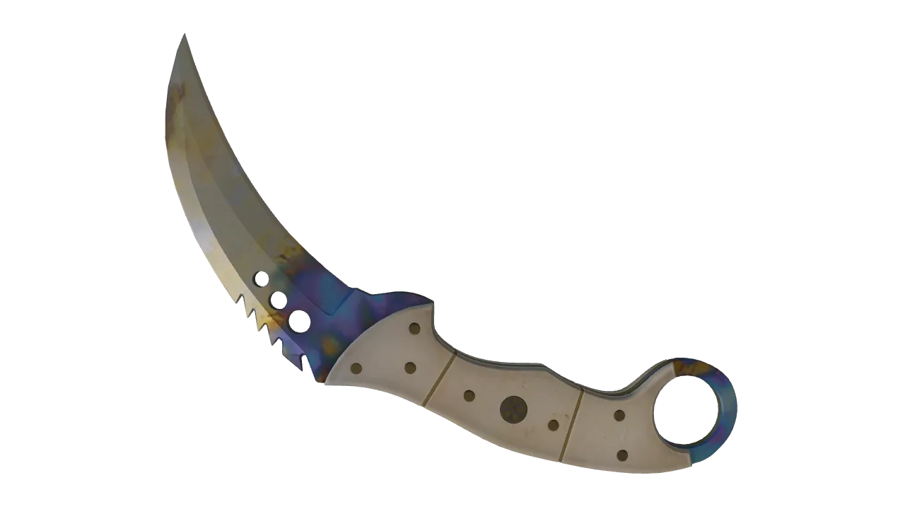 Talon Knife | Case Hardened seed #222, back