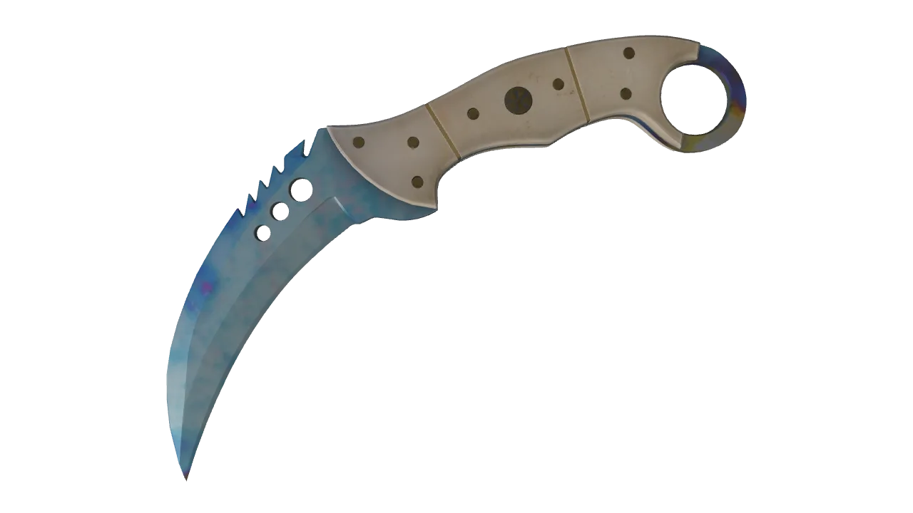 Talon Knife | Case Hardened seed #241, front