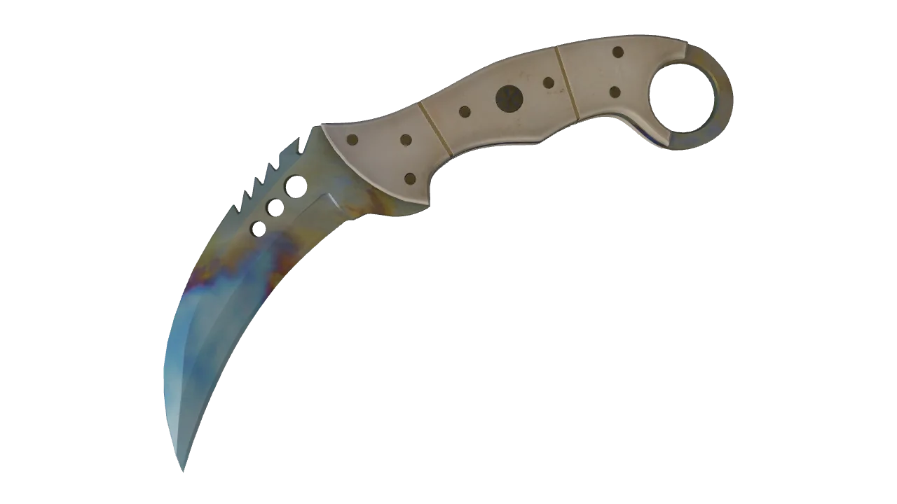 Talon Knife | Case Hardened seed #248, front