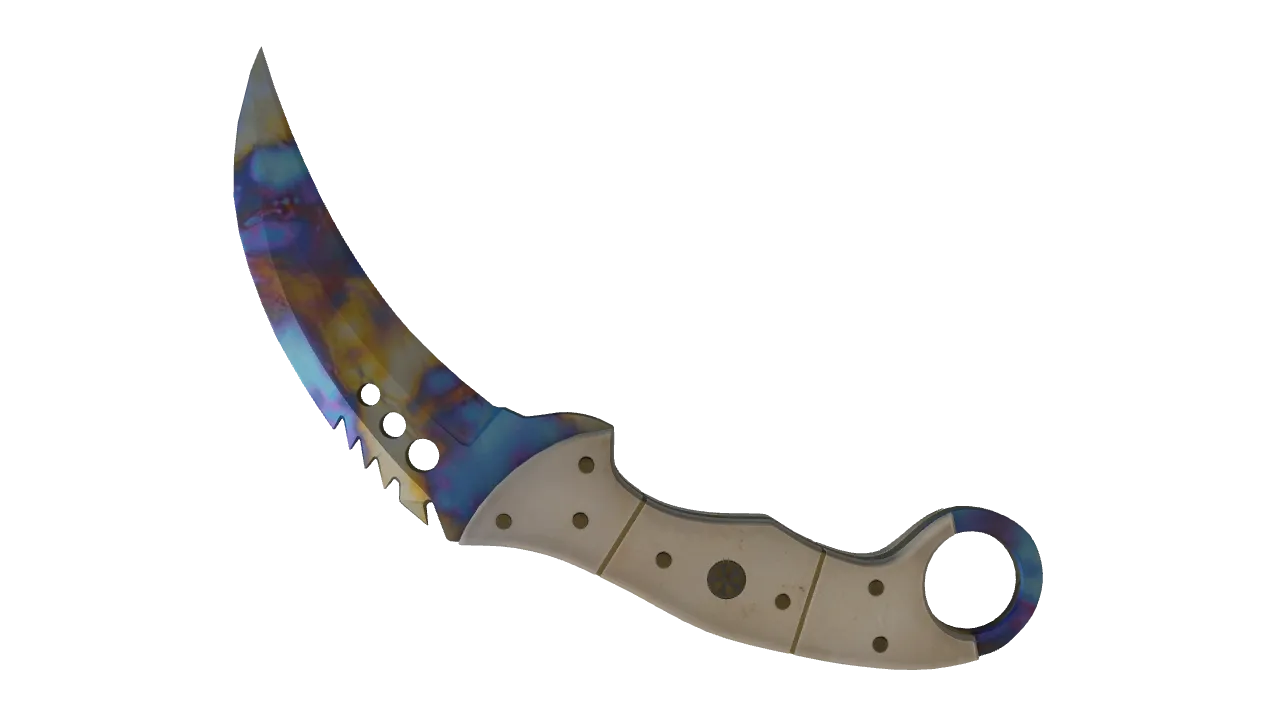 Talon Knife | Case Hardened seed #255, back