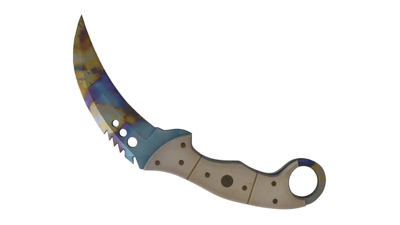 Talon Knife | Case Hardened seed #283, back