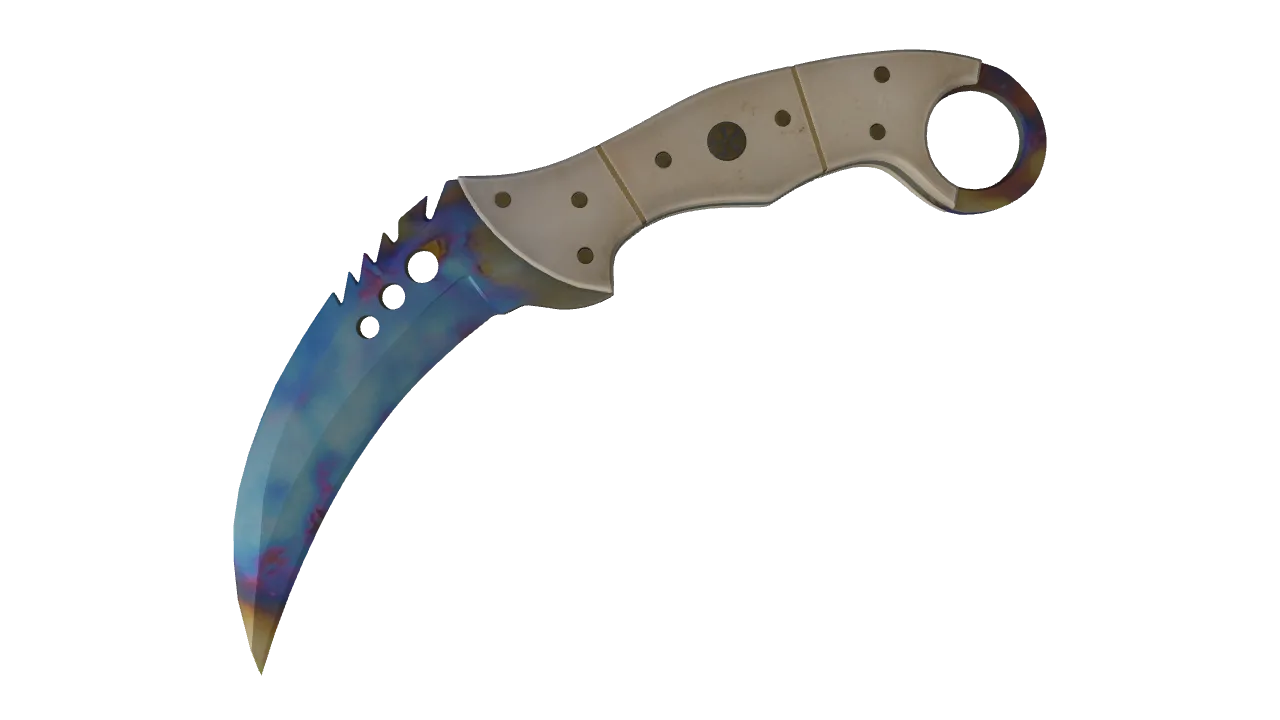 Talon Knife | Case Hardened seed #293, front