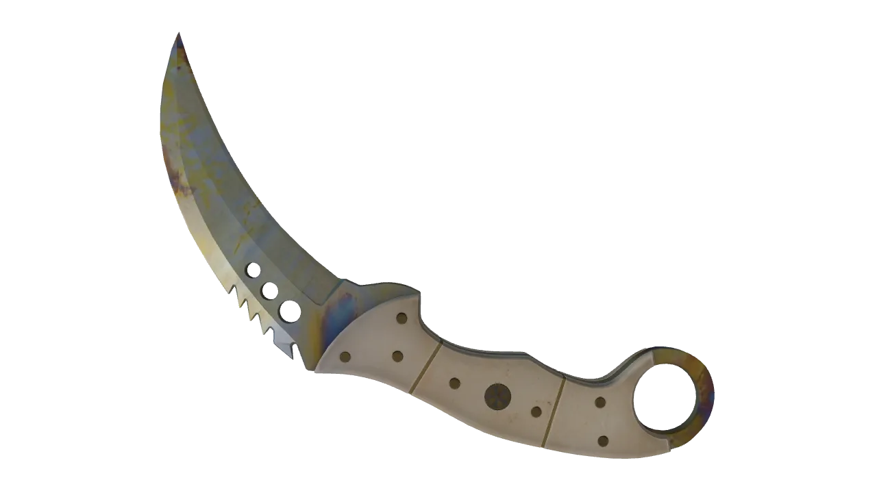 Talon Knife | Case Hardened seed #3, back