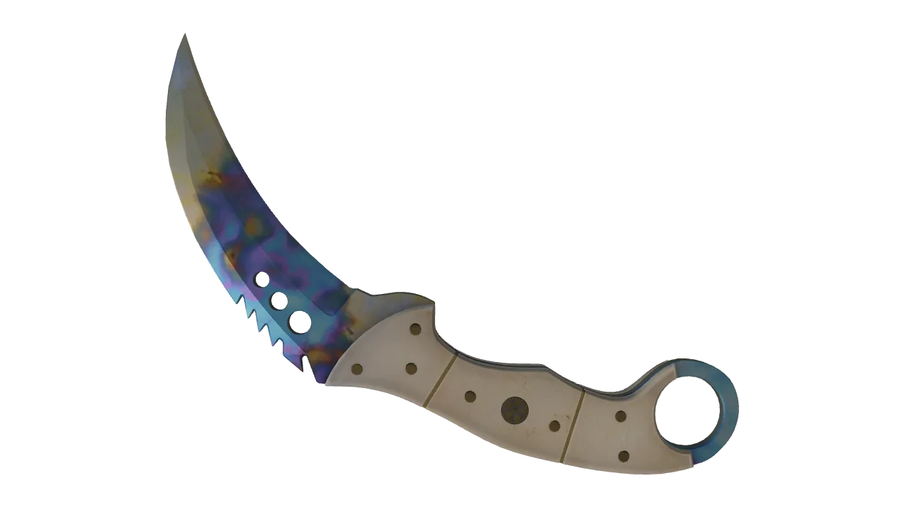 Talon Knife | Case Hardened seed #311, back