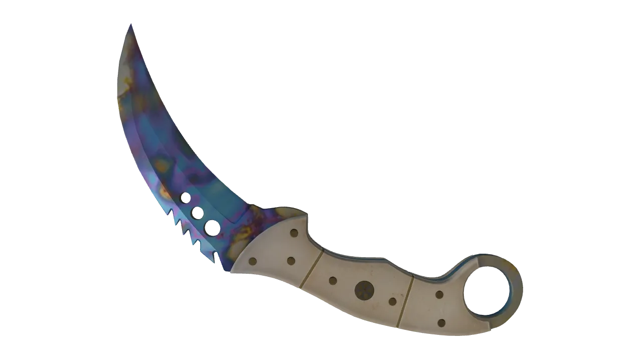 Talon Knife | Case Hardened seed #351, back