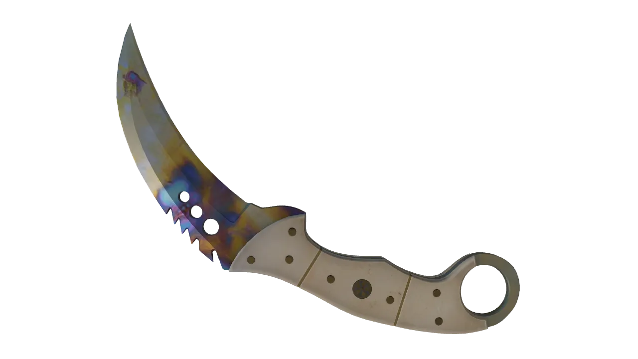 Talon Knife | Case Hardened seed #367, back