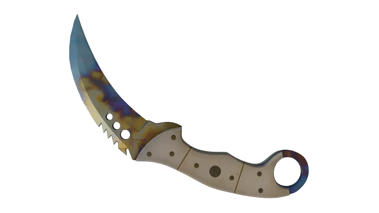 Talon Knife | Case Hardened seed #374, back