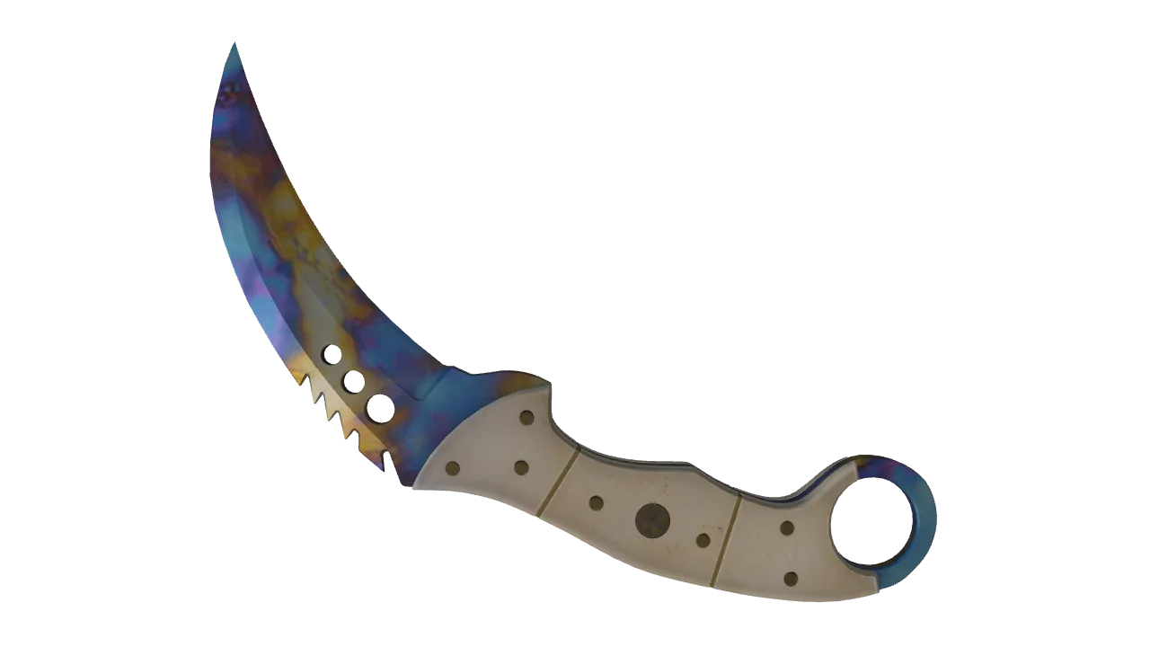 Talon Knife | Case Hardened seed #379, back