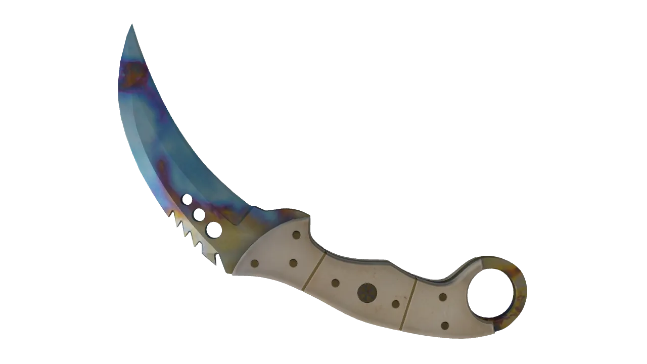 Talon Knife | Case Hardened seed #381, back