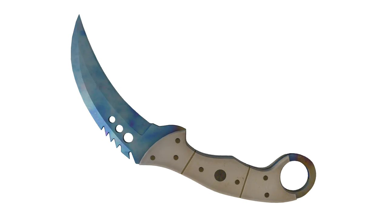 Talon Knife | Case Hardened seed #387, back