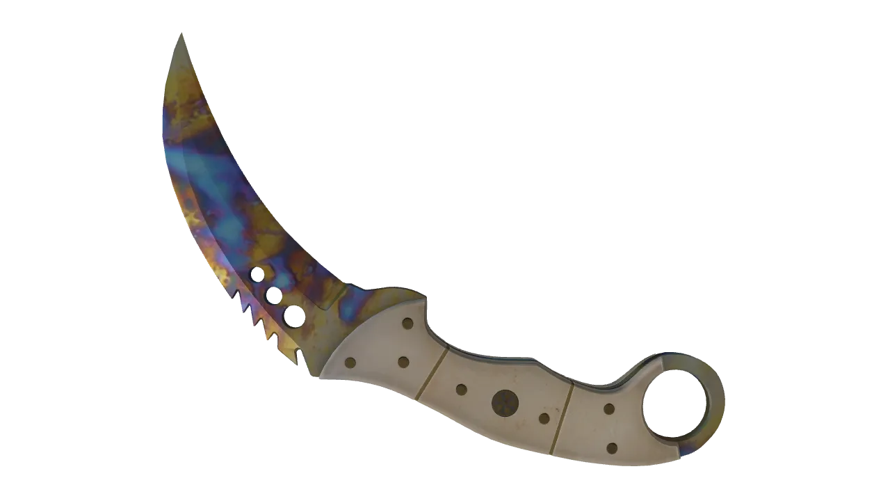 Talon Knife | Case Hardened seed #404, back