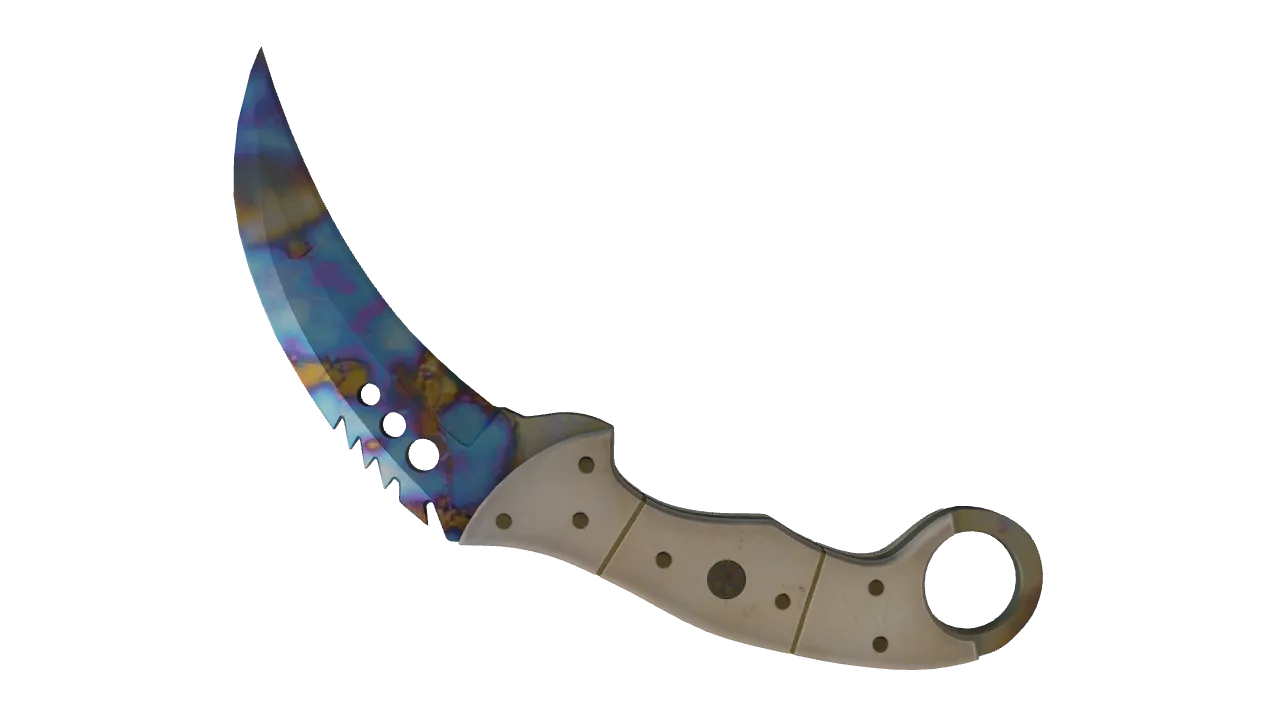 Talon Knife | Case Hardened seed #431, back