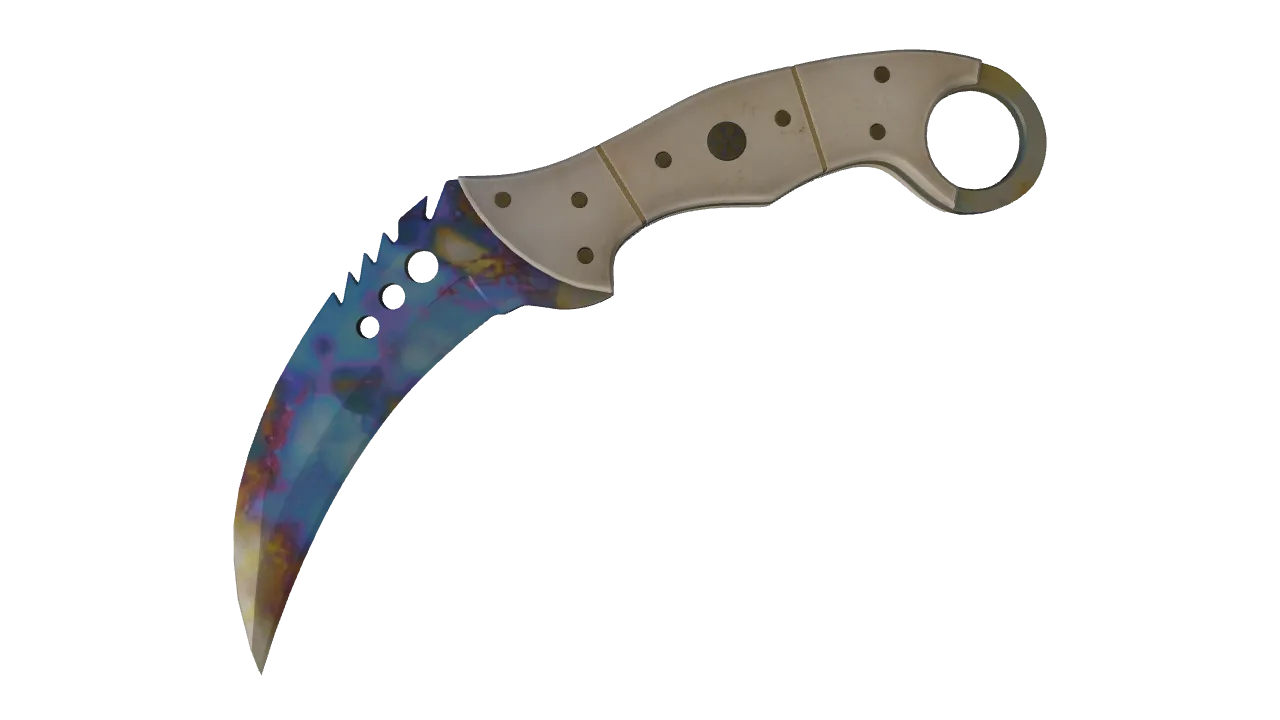 Talon Knife | Case Hardened seed #431, front