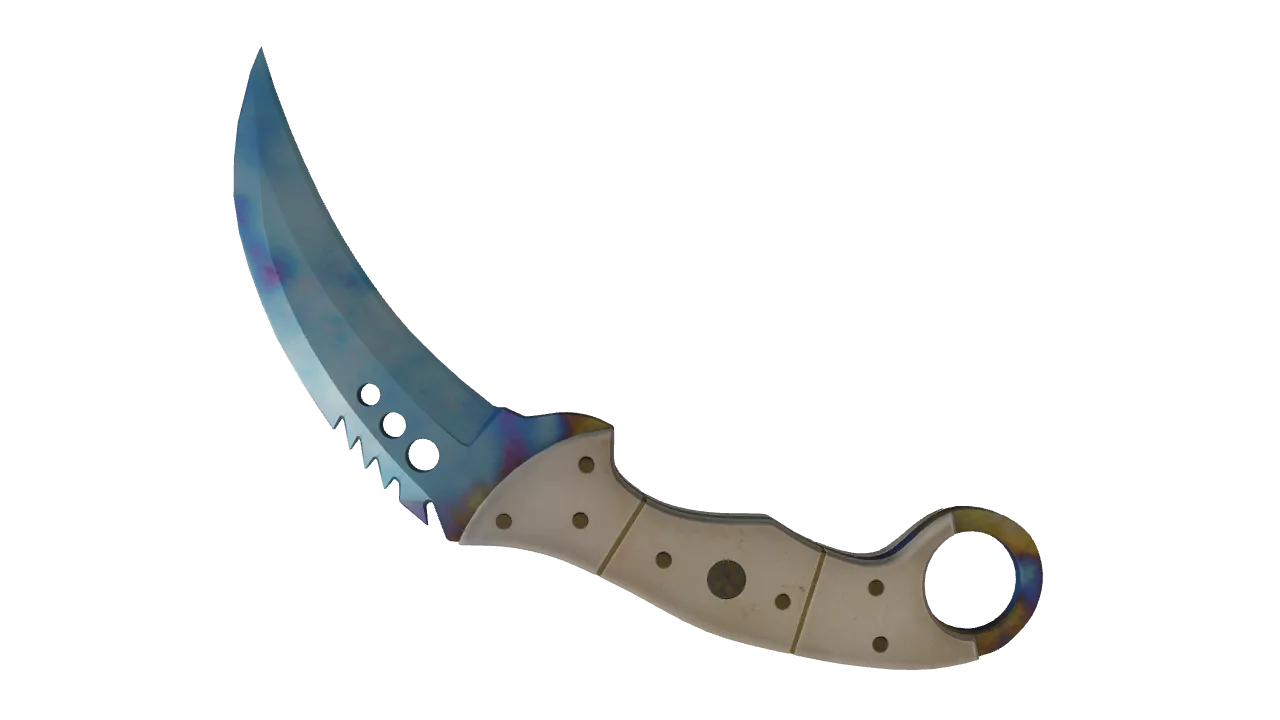 Talon Knife | Case Hardened seed #450, back