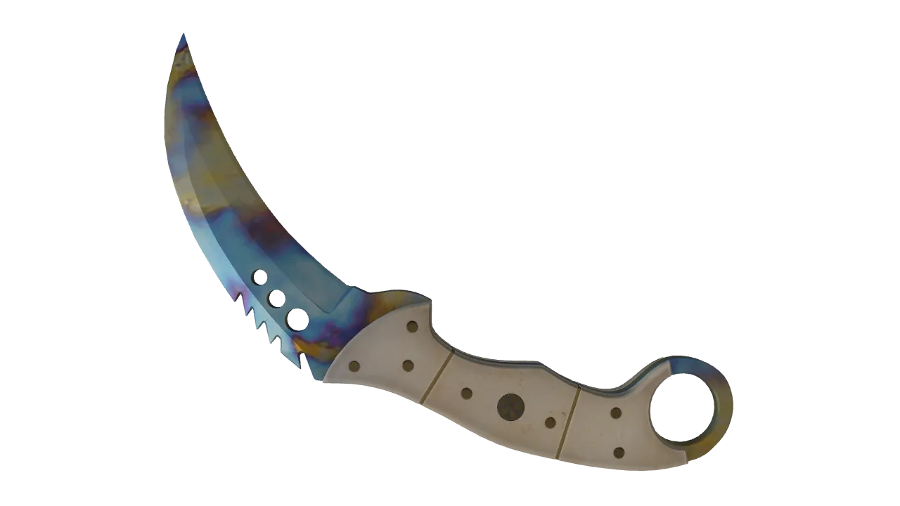Talon Knife | Case Hardened seed #458, back