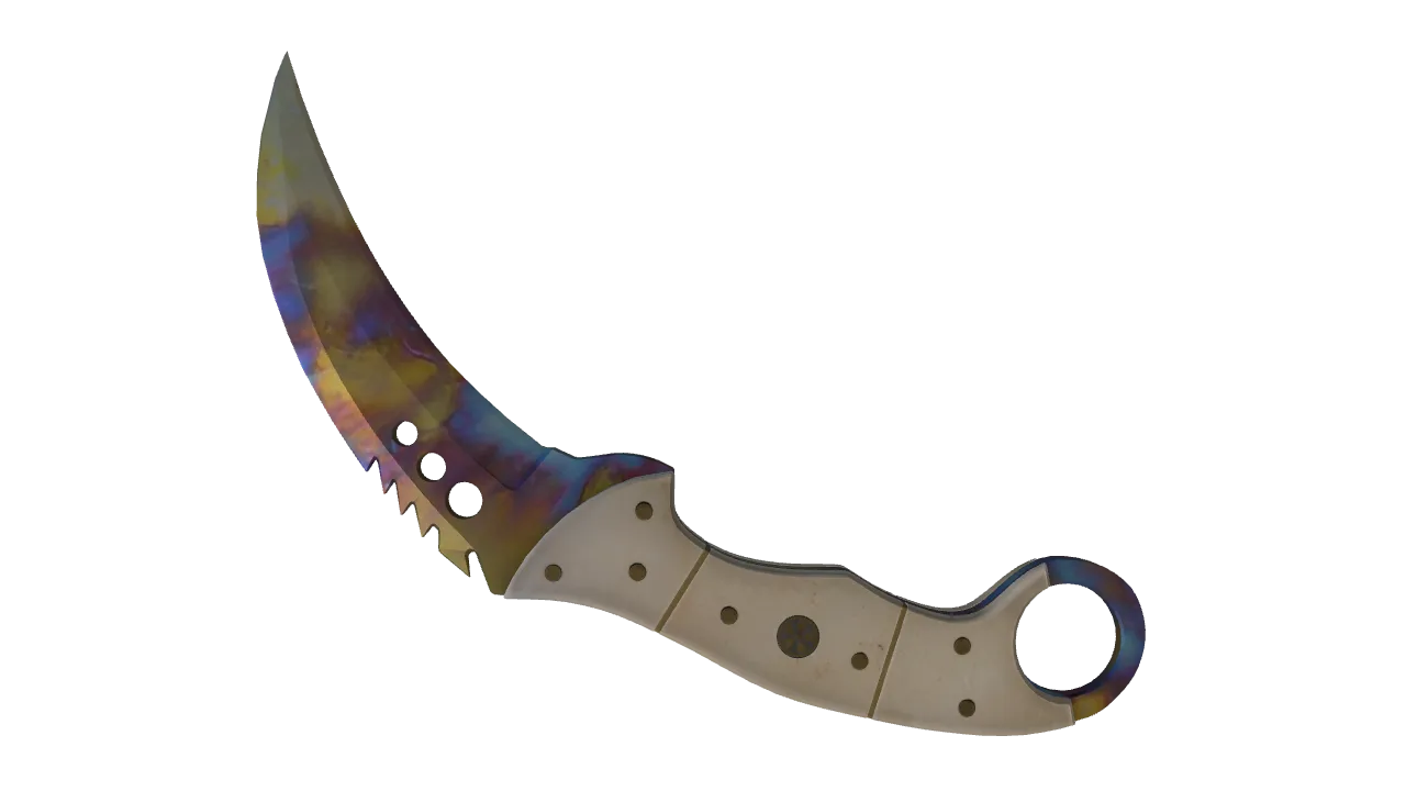 Talon Knife | Case Hardened seed #46, back
