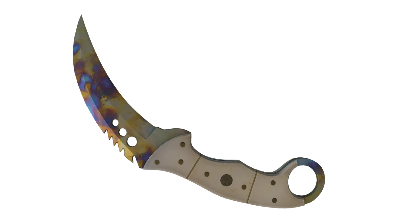 Talon Knife | Case Hardened seed #528, back