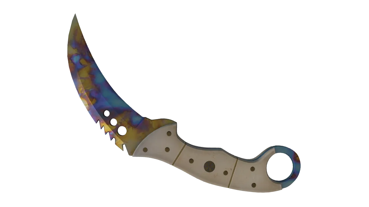 Talon Knife | Case Hardened seed #533, back