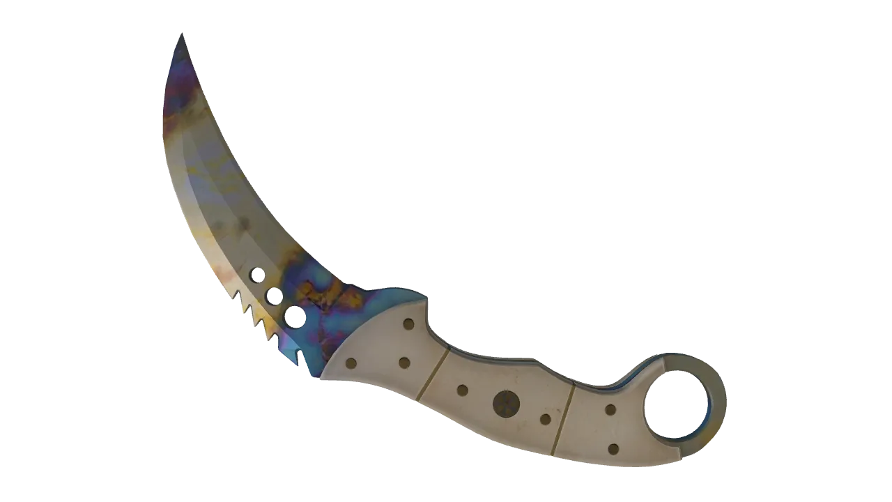 Talon Knife | Case Hardened seed #547, back