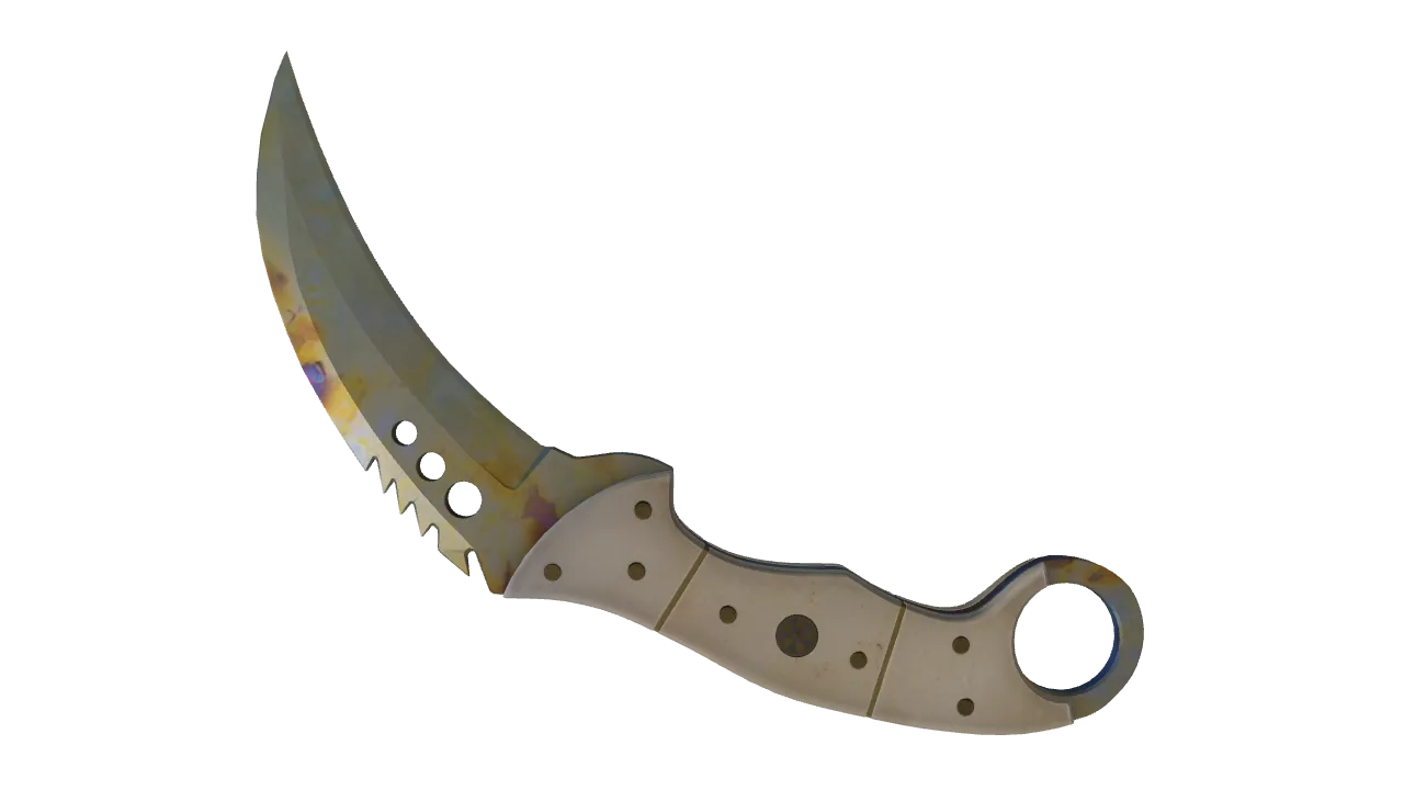 Talon Knife | Case Hardened seed #55, back