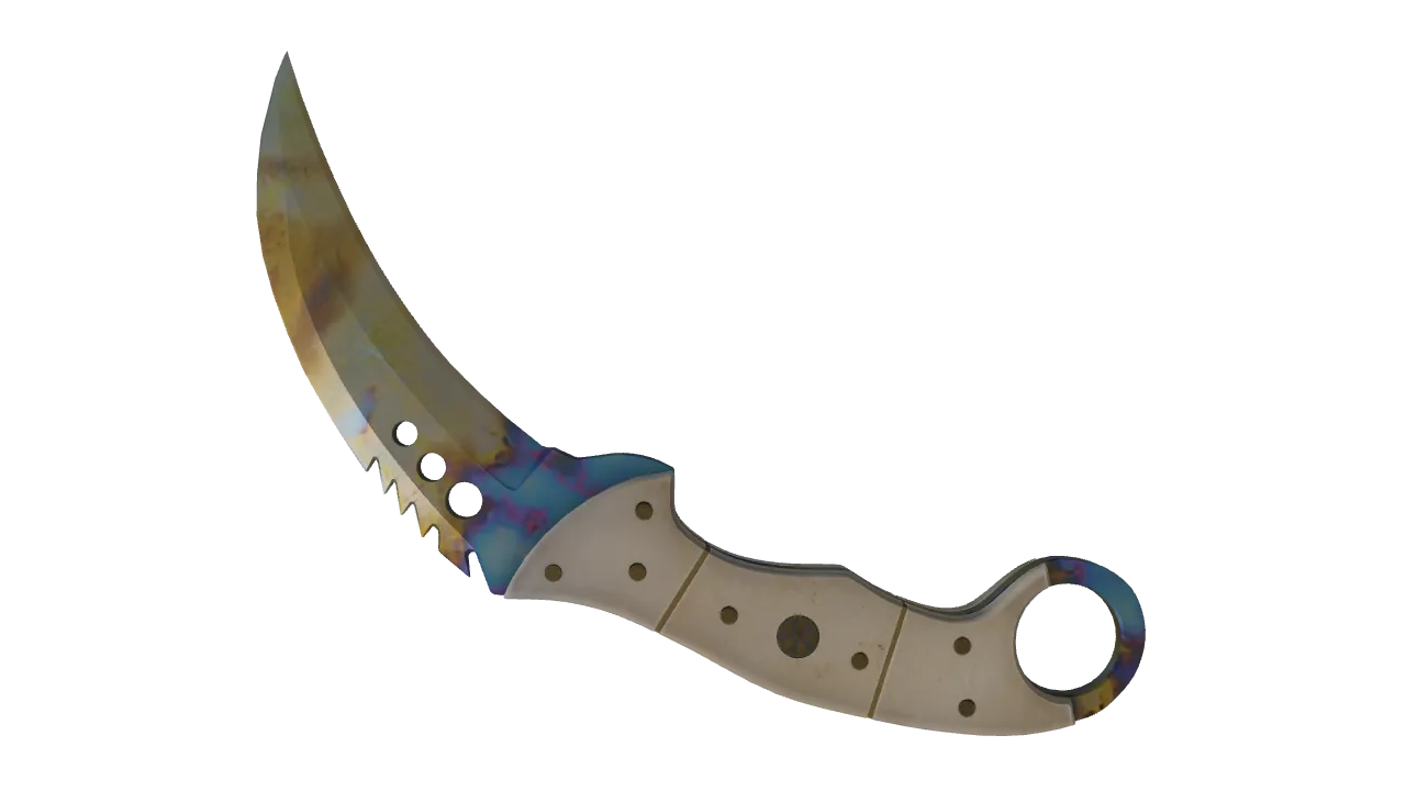 Talon Knife | Case Hardened seed #570, back