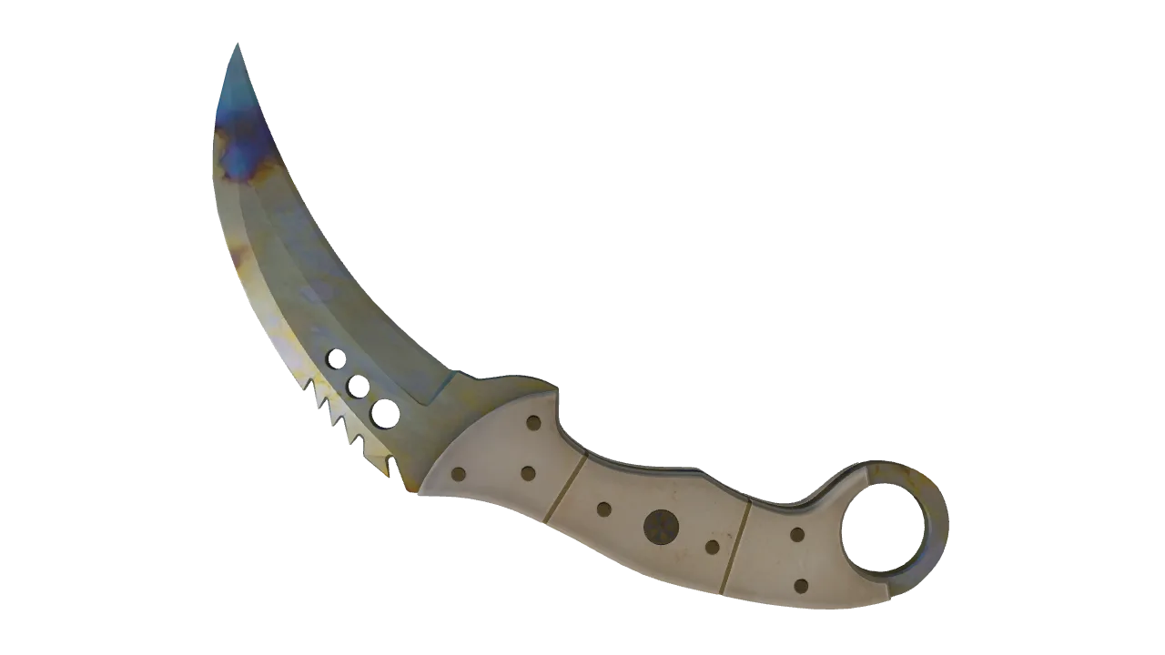 Talon Knife | Case Hardened seed #576, back