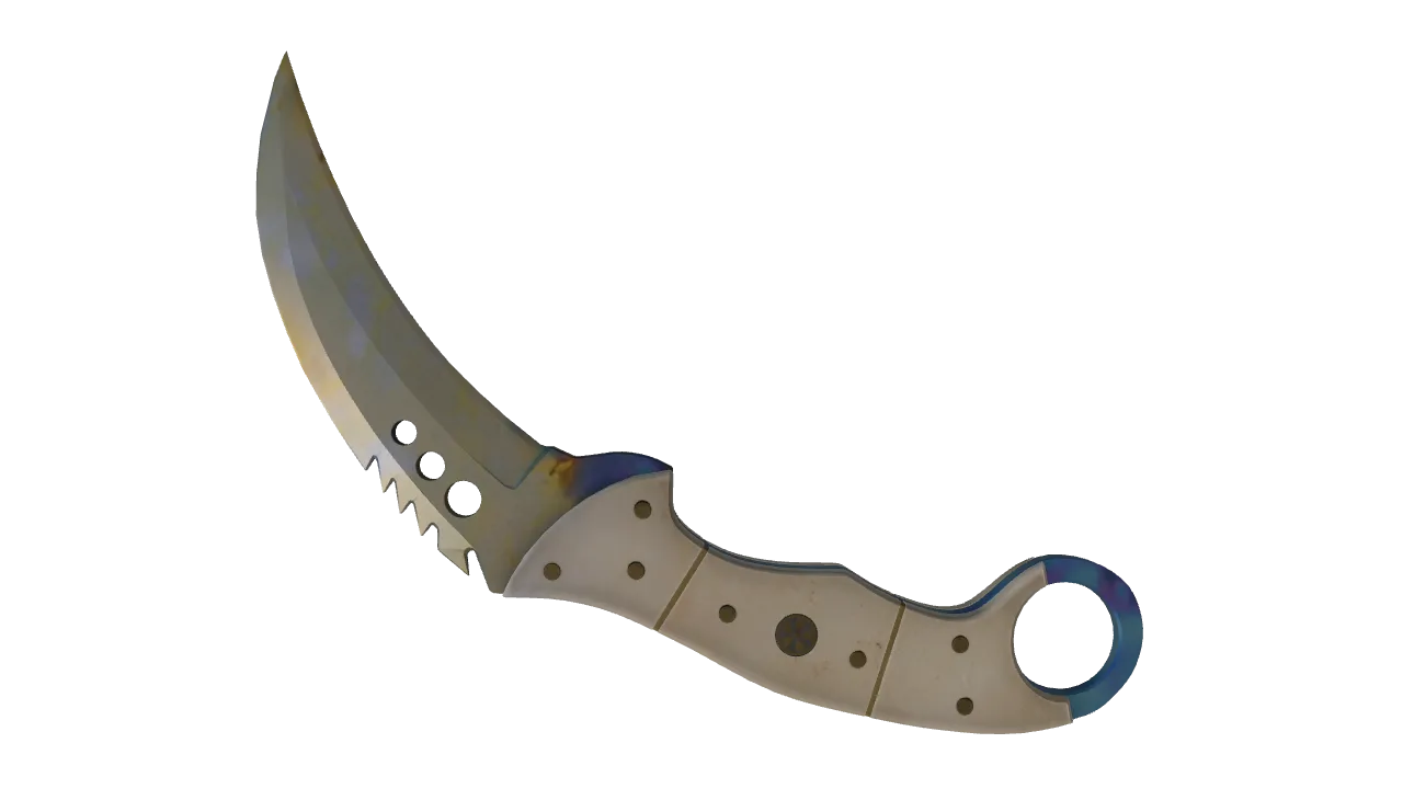 Talon Knife | Case Hardened seed #58, back