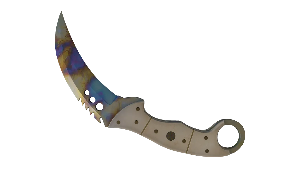 Talon Knife | Case Hardened seed #609, back