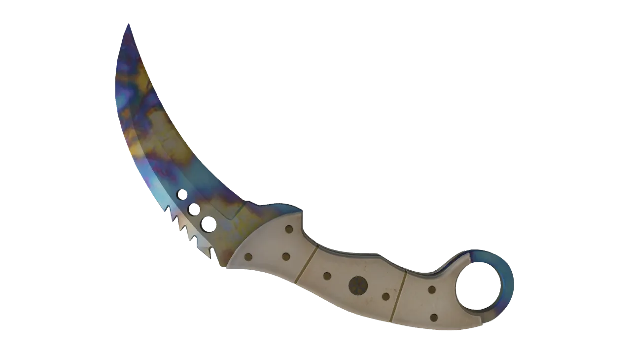 Talon Knife | Case Hardened seed #618, back