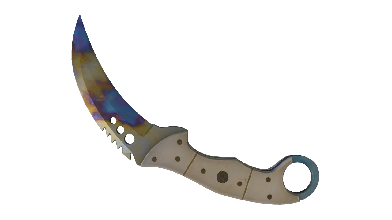 Talon Knife | Case Hardened seed #633, back