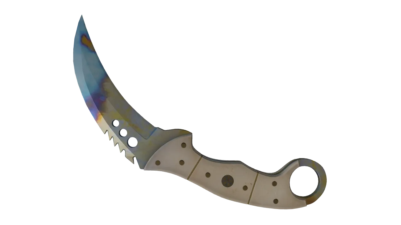 Talon Knife | Case Hardened seed #657, back