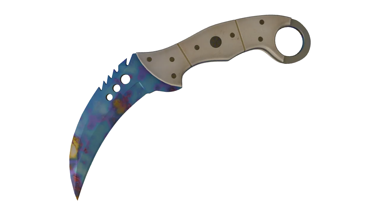 Talon Knife | Case Hardened seed #660, front