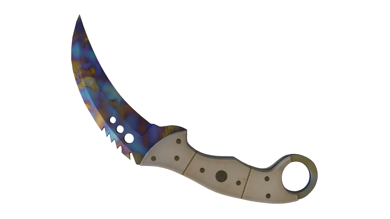 Talon Knife | Case Hardened seed #669, back