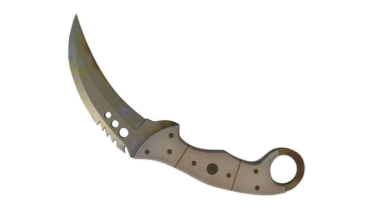 Talon Knife | Case Hardened seed #70, back