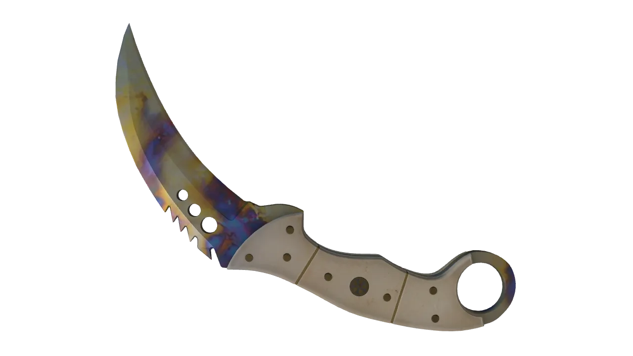 Talon Knife | Case Hardened seed #707, back