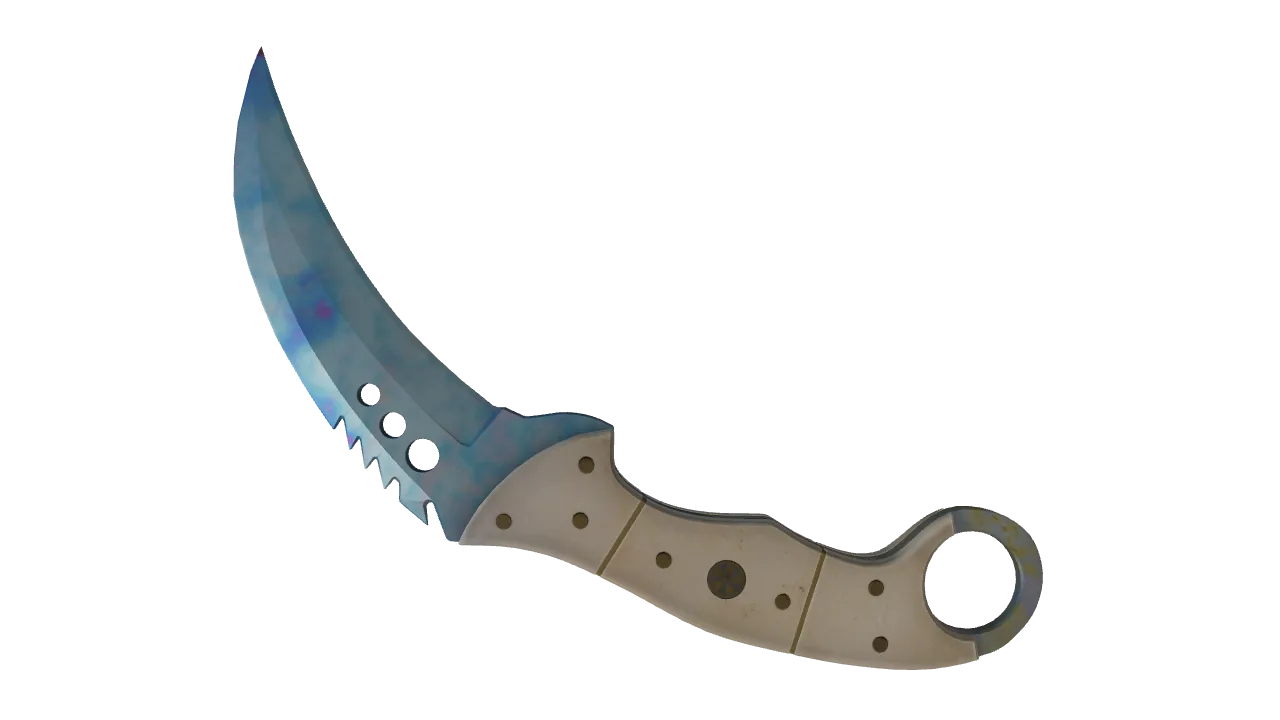 Talon Knife | Case Hardened seed #74, back