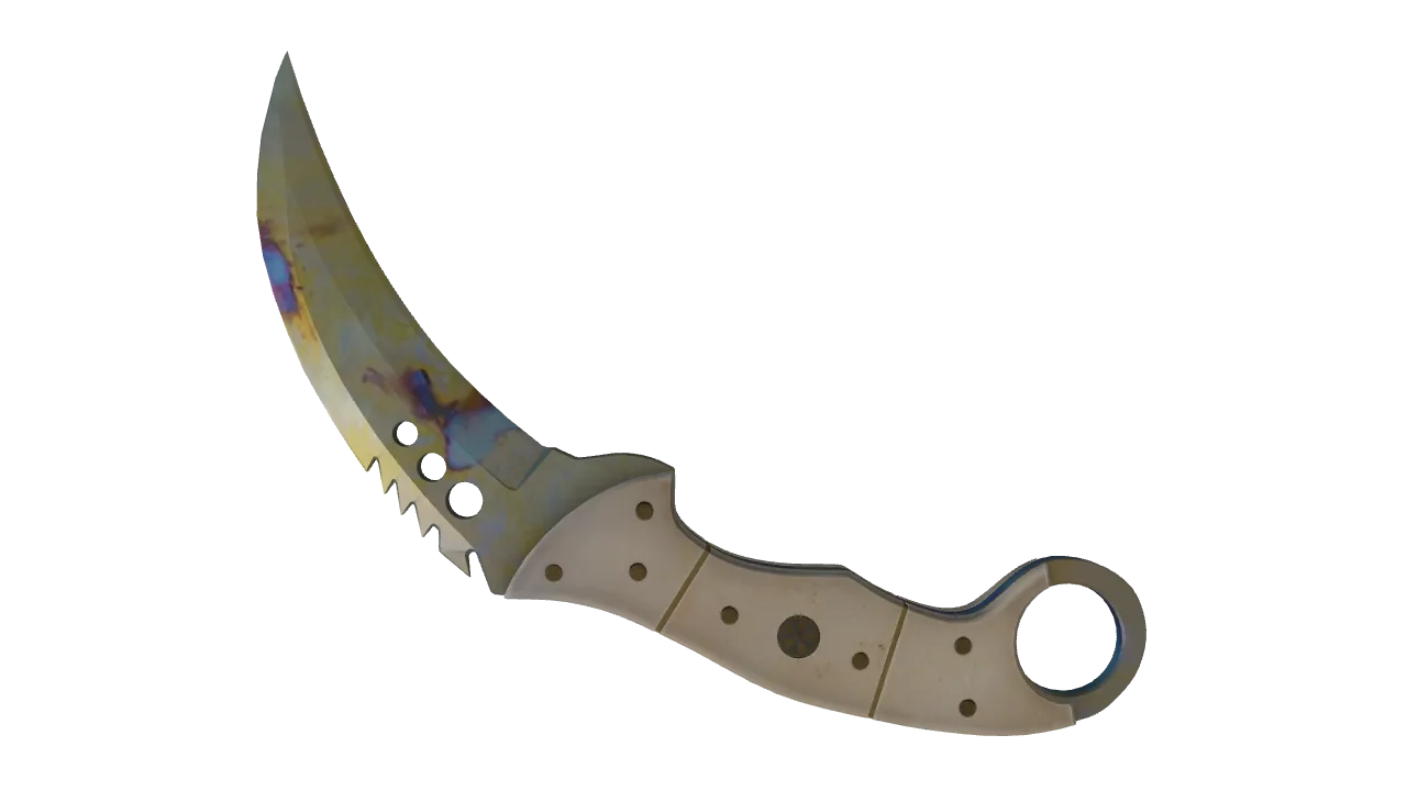Talon Knife | Case Hardened seed #75, back