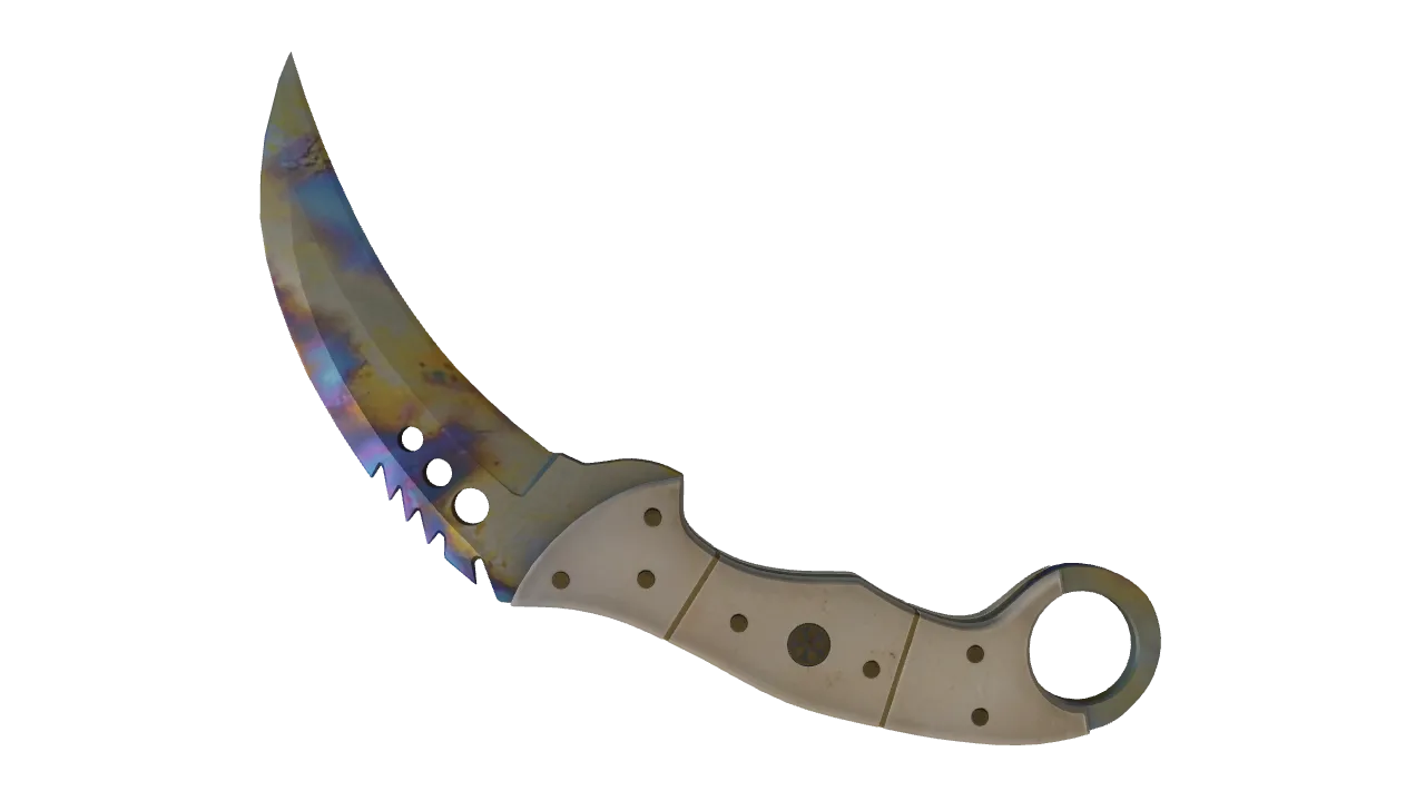 Talon Knife | Case Hardened seed #76, back